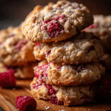 Raspberry Crumble Cookies