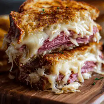 Reuben Bake with Corned Beef, Sauerkraut & Swiss Cheese