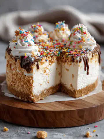 Rice Krispie Treat Cheesecake
