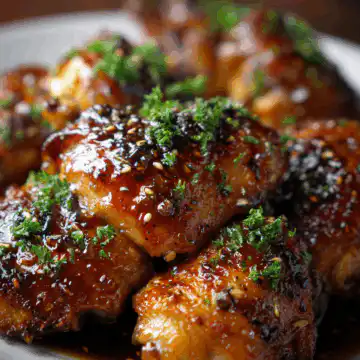 SLOW COOKER HONEY GARLIC CHICKEN