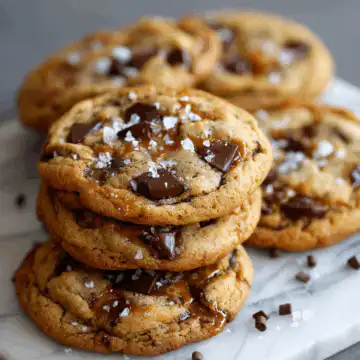 Salted Caramel Chocolate Chip Cookies