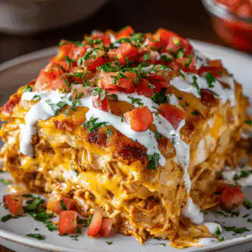 Sour Cream Chicken Enchilada Casserole