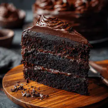 Step into the Twilight Zone Dark Chocolate Cake