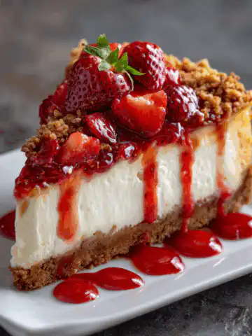 Strawberry Crunch Cheesecake