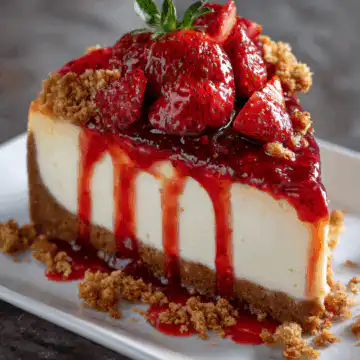 Strawberry Crunch Cheesecake