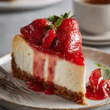 Strawberry Lemon Cheesecake