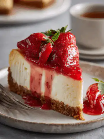 Strawberry Lemon Cheesecake