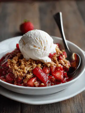 Strawberry Rhubarb Crisp