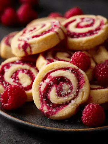 Sweet Raspberry Lemon Swirl Cookies