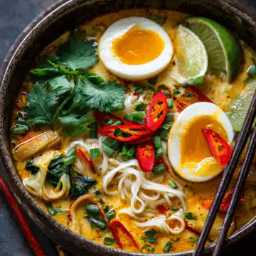 Thai Coconut Curry Noodle Soup