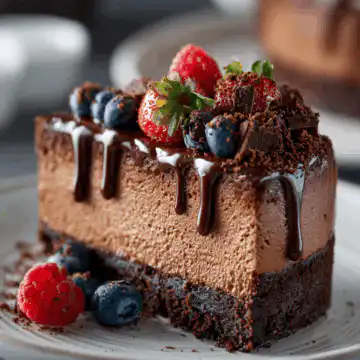 Triple Chocolate Cheesecake