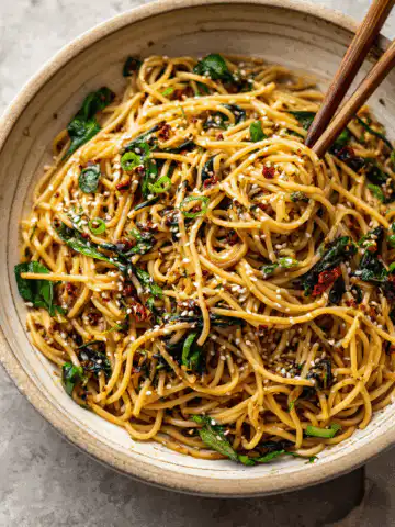 Vegan Garlic Sesame Noodles