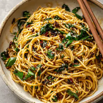 Vegan Garlic Sesame Noodles