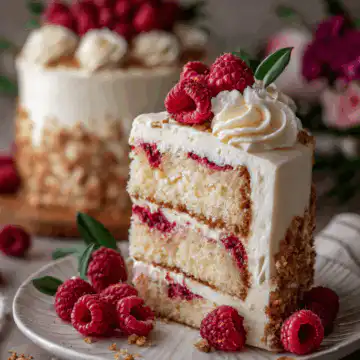 White Chocolate Raspberry Dream Cake Recipe