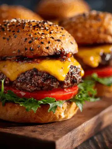air fryer burgers
