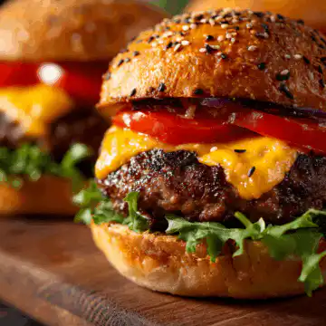 air fryer burgers