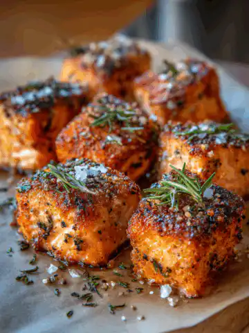 air fryer salmon bites