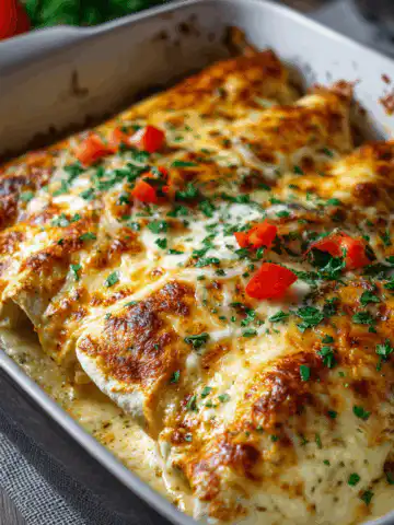 creamy chicken enchiladas