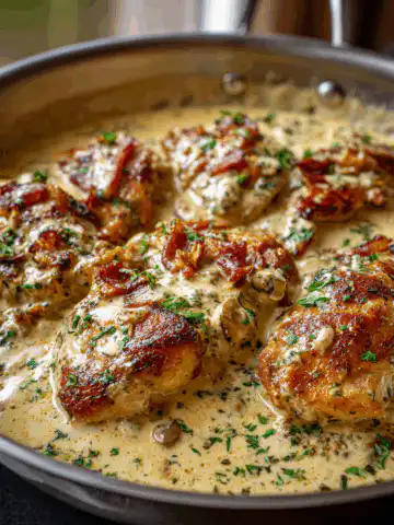 creamy garlic chicken