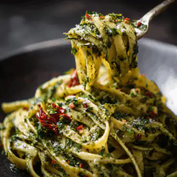 creamy pesto pasta