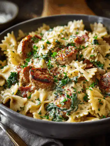 creamy sausage pasta