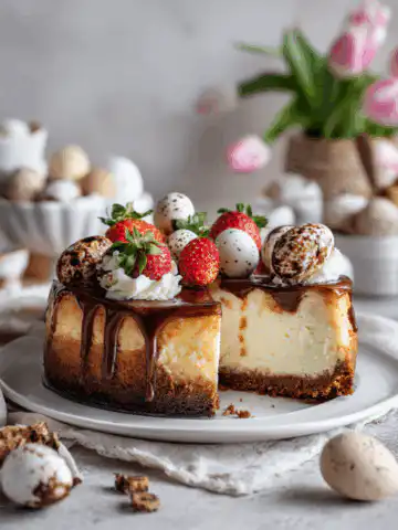 easter cheesecake