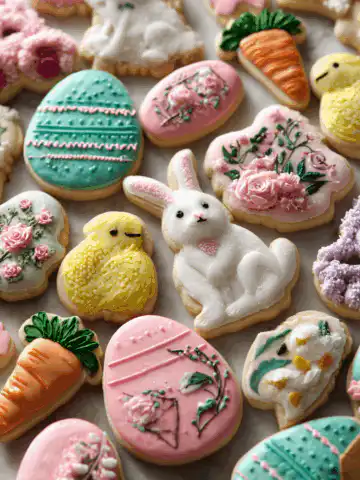 easter cutout cookies