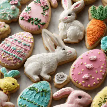 easter cutout cookies