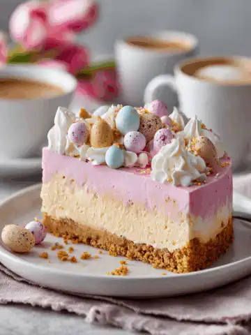 easter no bake cheesecake