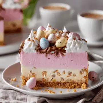 easter no bake cheesecake