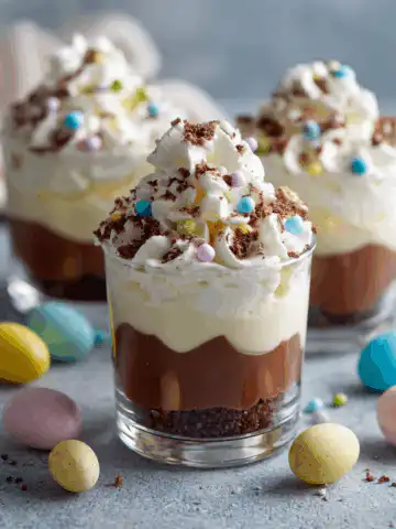 easter pudding cups