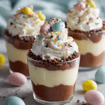 easter pudding cups