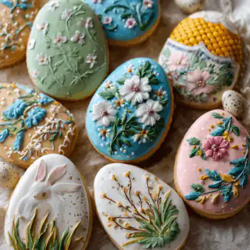 easter sugar cookies with royal icing