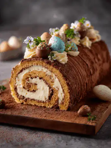 easter swiss roll cake
