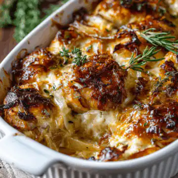 french onion chicken bake