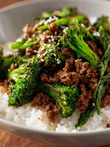 ground beef and broccoli