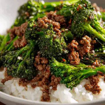 ground beef and broccoli