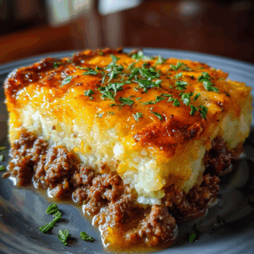 ground beef and potato casserole