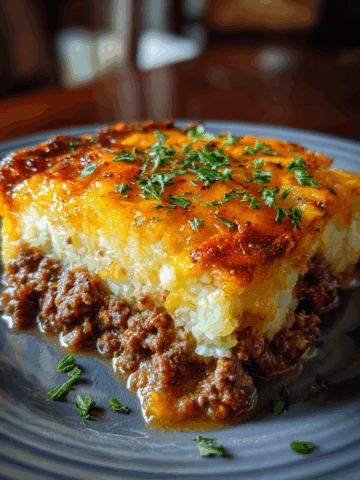 ground beef and potato casserole