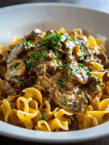 ground beef stroganoff