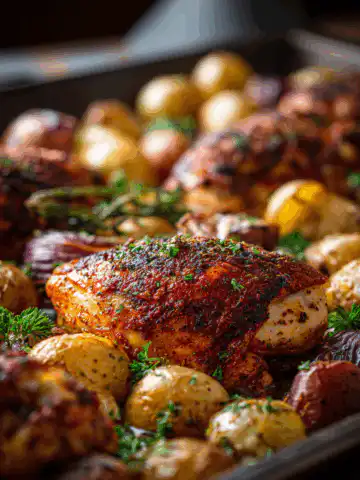 sheet pan chicken and potatoes