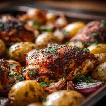 sheet pan chicken and potatoes