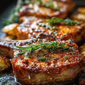 sheet pan pork chops