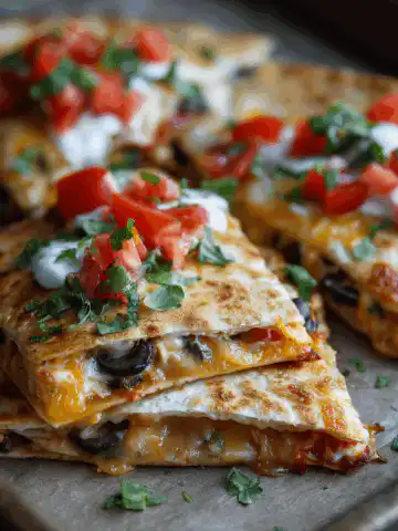 sheet pan quesadillas