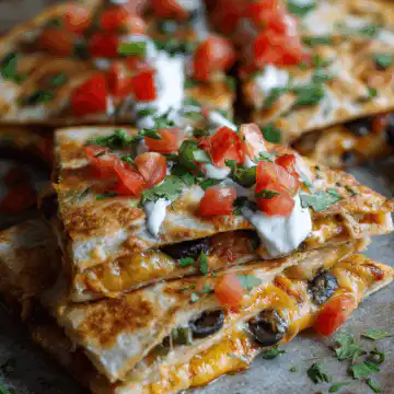 sheet pan quesadillas