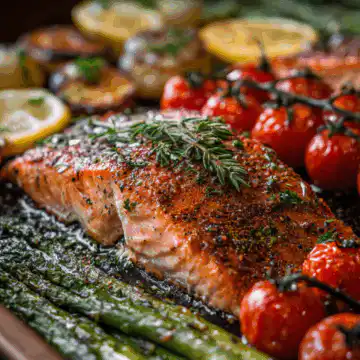 sheet pan salmon