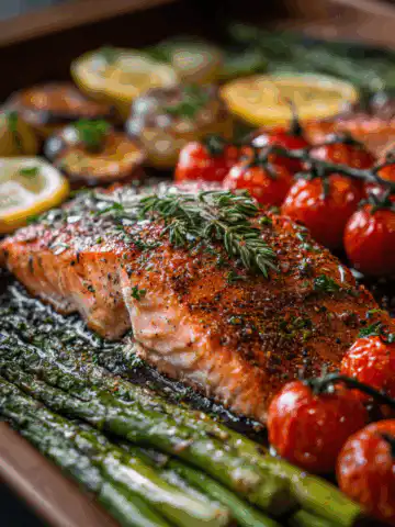 sheet pan salmon