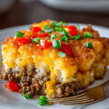 tater tot casserole with ground beef