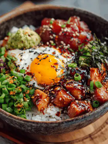 tuna rice bowl