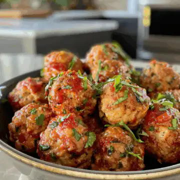 Air Fryer Turkey Meatballs taken with iphone 15 pro max --iw 2 --ar 4:5 --v 6.0 --raw